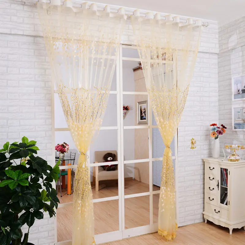 Modern Curtain Sunblind Window Curtain For Children Room Living Room Curtain Floral Pattern Sheer Voile Panel Drapes Curtains
Modern Curtain Sunblind Window Curtain For Children Room Living Room Curtain Floral Pattern Sheer Voile Panel Drapes Curtains