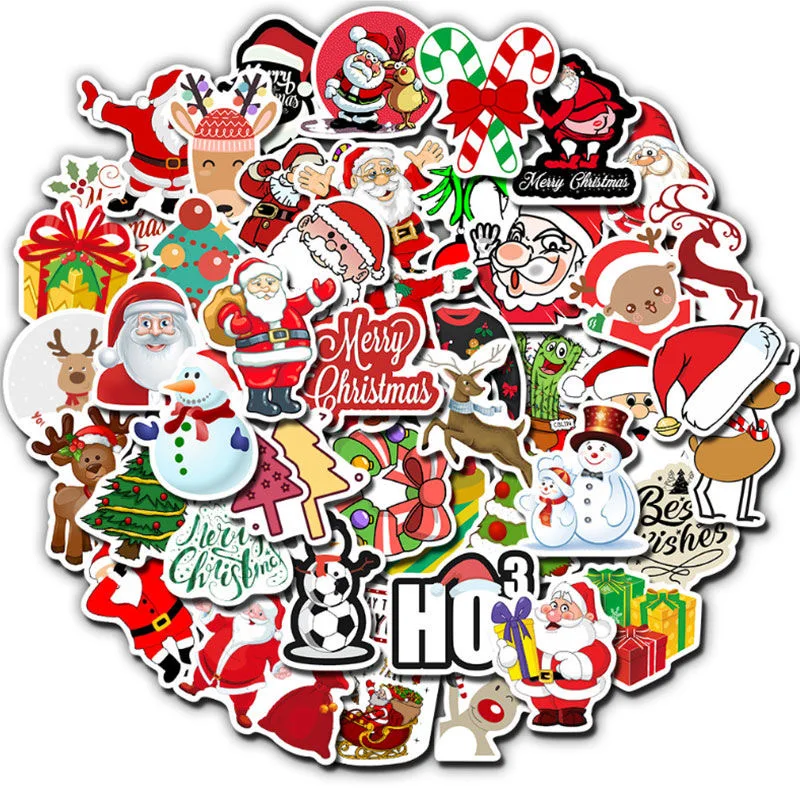 XTZ041# 50 Pieces of Christmas Theme Explosion Models Non-Repetitive Car Stickers Waterproof Graffiti for Motorcycle Suitcase
XTZ041# 50 Pieces of Christmas Theme Explosion Models Non-Repetitive Car Stickers Waterproof Graffiti for Motorcycle Suitcase