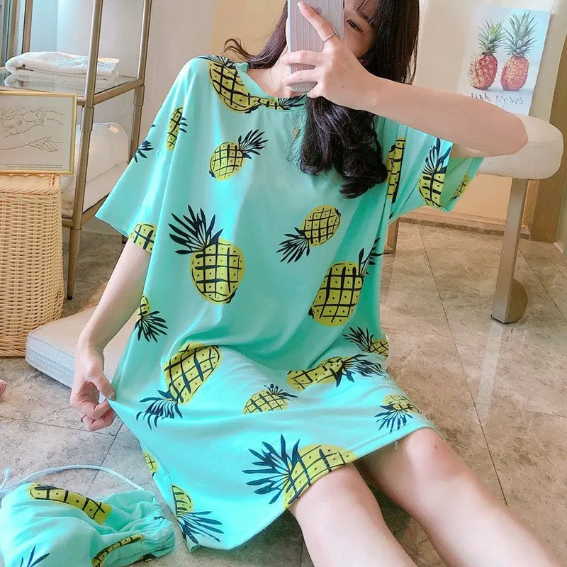 Summer Women Nightdresses Fashion Sweet Cartoon Printed Thin Sleepwear Women Loose Sleep Top Women Night Dress Nightwear/.
Summer Women Nightdresses Fashion Sweet Cartoon Printed Thin Sleepwear Women Loose Sleep Top Women Night Dress Nightwear/.