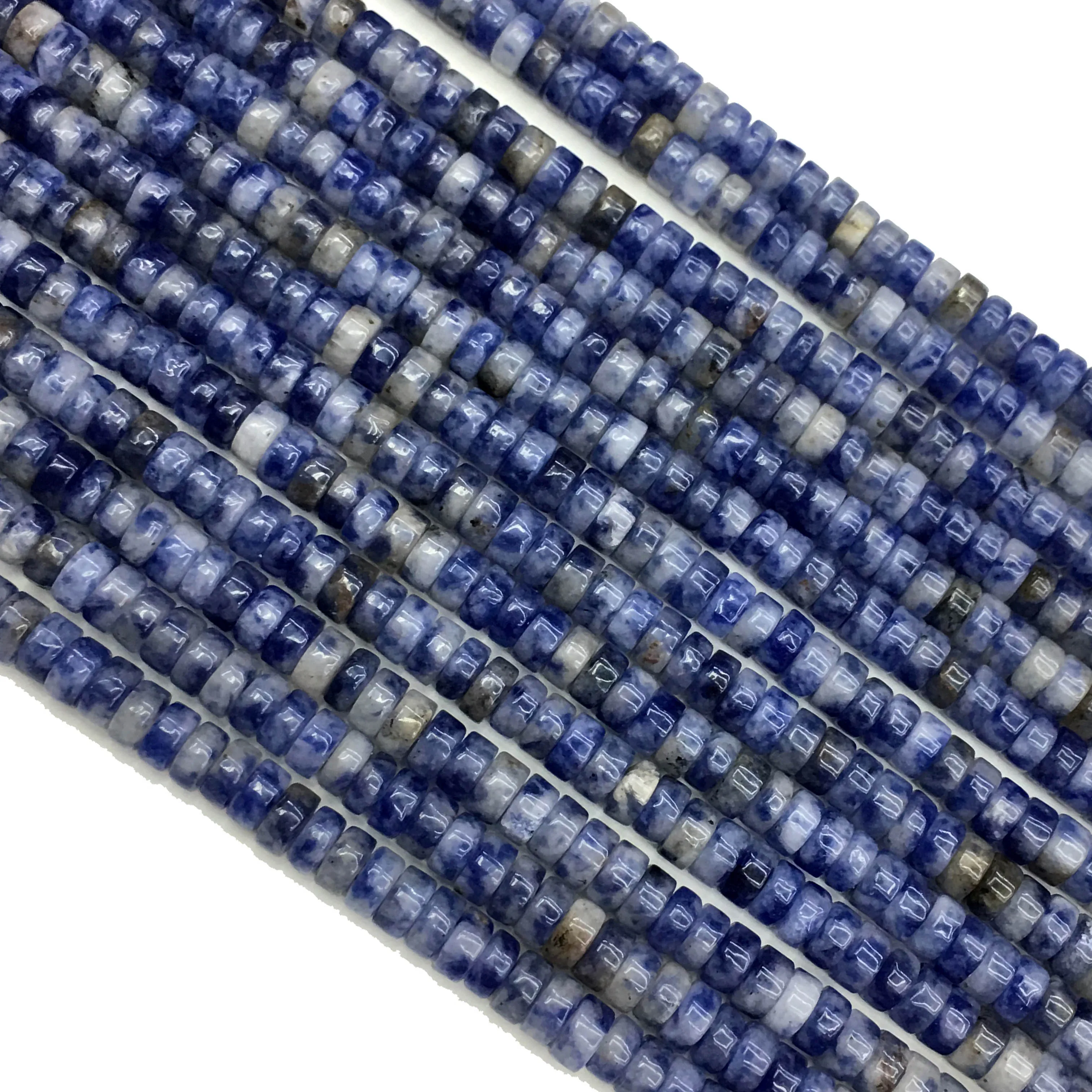 Blue Sodalite Heishi Gemstone Loose Beads Round Small Natural Stone for DIY Power Energy Healing Necklace Bracelet Making 2x4MM
Blue Sodalite Heishi Gemstone Loose Beads Round Small Natural Stone for DIY Power Energy Healing Necklace Bracelet Making 2x4MM