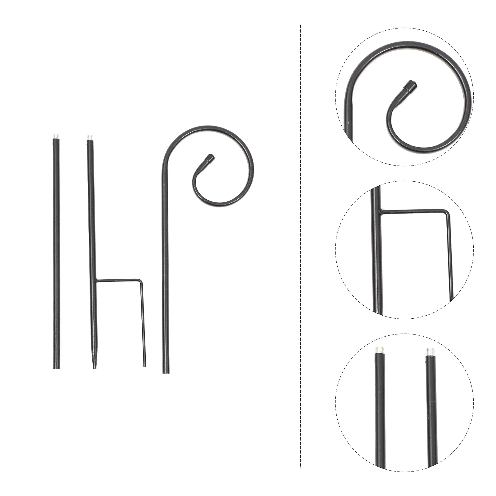 1 шт., держатель для садового светильника
1 шт., держатель для садового светильника