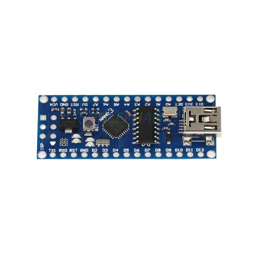 5PCS/LOT Nano Mini USB With The Bootloader Compatible Nano V3.0 Controller For CH340 USB Driver 16Mhz Nano V3.0 ATMEGA168P
5PCS/LOT Nano Mini USB With The Bootloader Compatible Nano V3.0 Controller For CH340 USB Driver 16Mhz Nano V3.0 ATMEGA168P