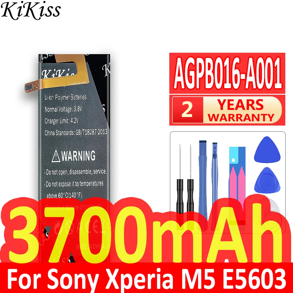 3700mAh AGPB016-A001 Battery for Sony Xperia M5 Battery M 5 E5603 E5606 E5653 E5633 E5643 E5663 E5603 E5606
3700mAh AGPB016-A001 Battery for Sony Xperia M5 Battery M 5 E5603 E5606 E5653 E5633 E5643 E5663 E5603 E5606