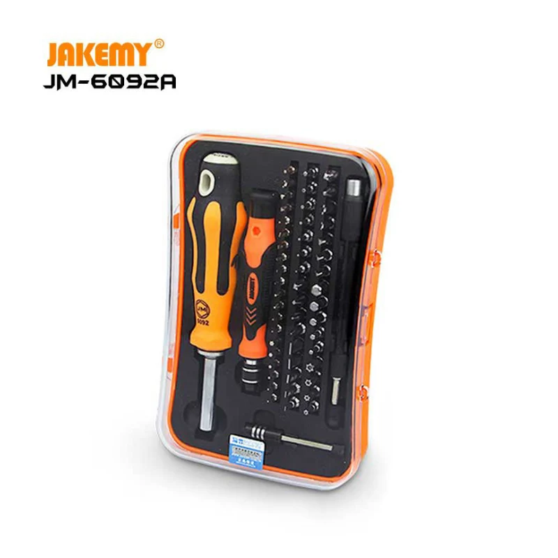 

JAKEMY JM-6092A B 58 in 1 Professional screwdriver set home hand appliance repair tools kit screwdrivers set for phone repair