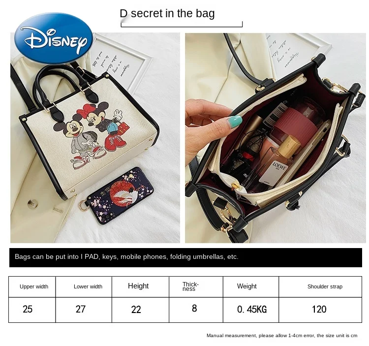 Disney Mickey Mouse Casual Cosmetic Bag Durable Large-capacity Ladies Storage Bag Ladies One-shoulder Messenger Bag Fashion
Disney Mickey Mouse Casual Cosmetic Bag Durable Large-capacity Ladies Storage Bag Ladies One-shoulder Messenger Bag Fashion