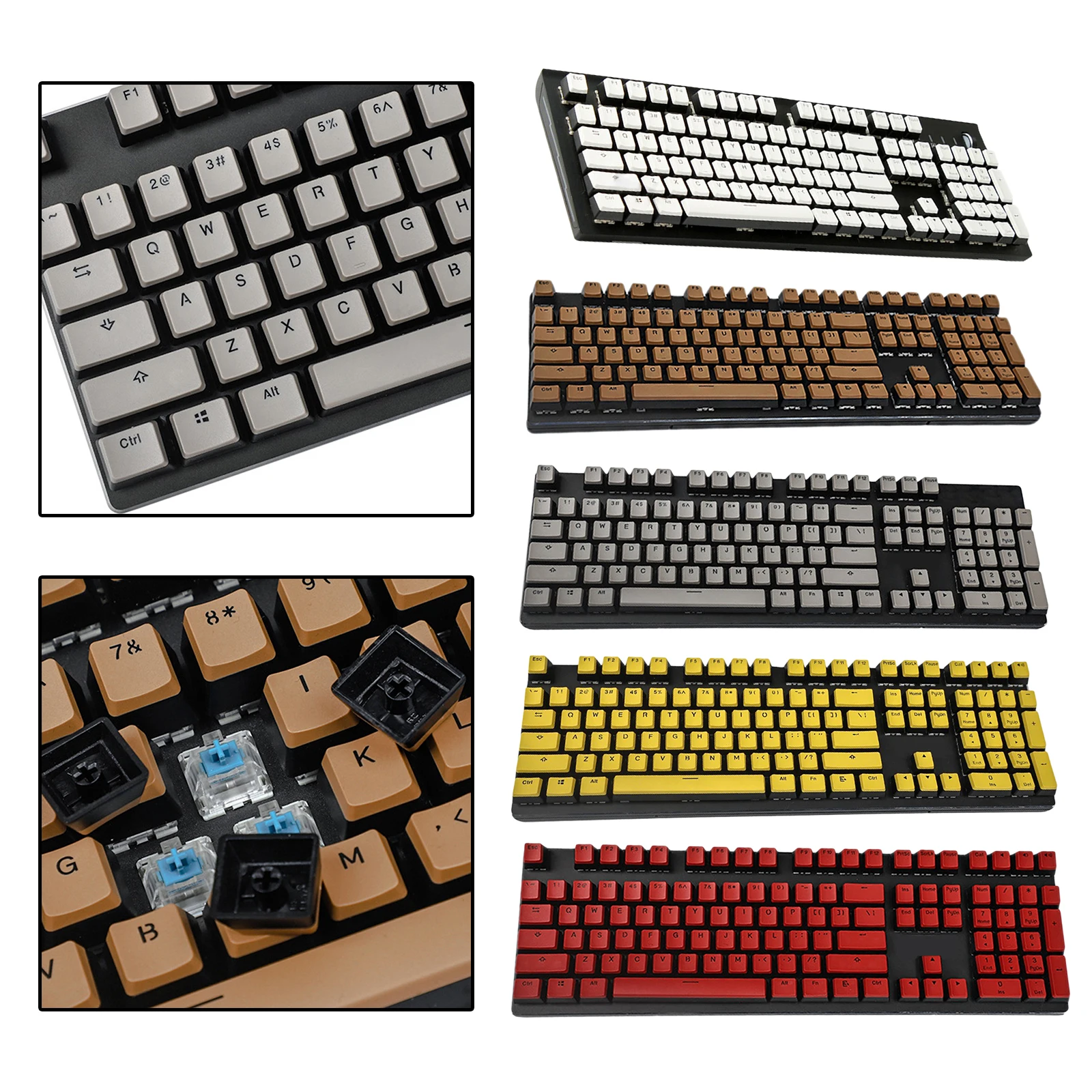 Замена колпачков для игровых клавиш Pudding для механической клавиатуры Cherry MX
Замена колпачков для игровых клавиш Pudding для механической клавиатуры Cherry MX