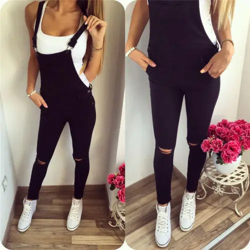 Women Slim Denim Jumpsuits Overalls Balck Bib Pants Straps Jumpsuit Rompers Suspender trousers Long Pants
Women Slim Denim Jumpsuits Overalls Balck Bib Pants Straps Jumpsuit Rompers Suspender trousers Long Pants
