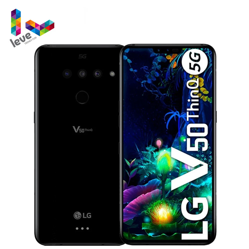 

Unlocked LG V50 ThinQ Korean V500N Mobile Phone Octa Core 6.4" 6GB RAM 128GB ROM NFC 3+2Cameras 16MP 4G LTE Android Smartphone