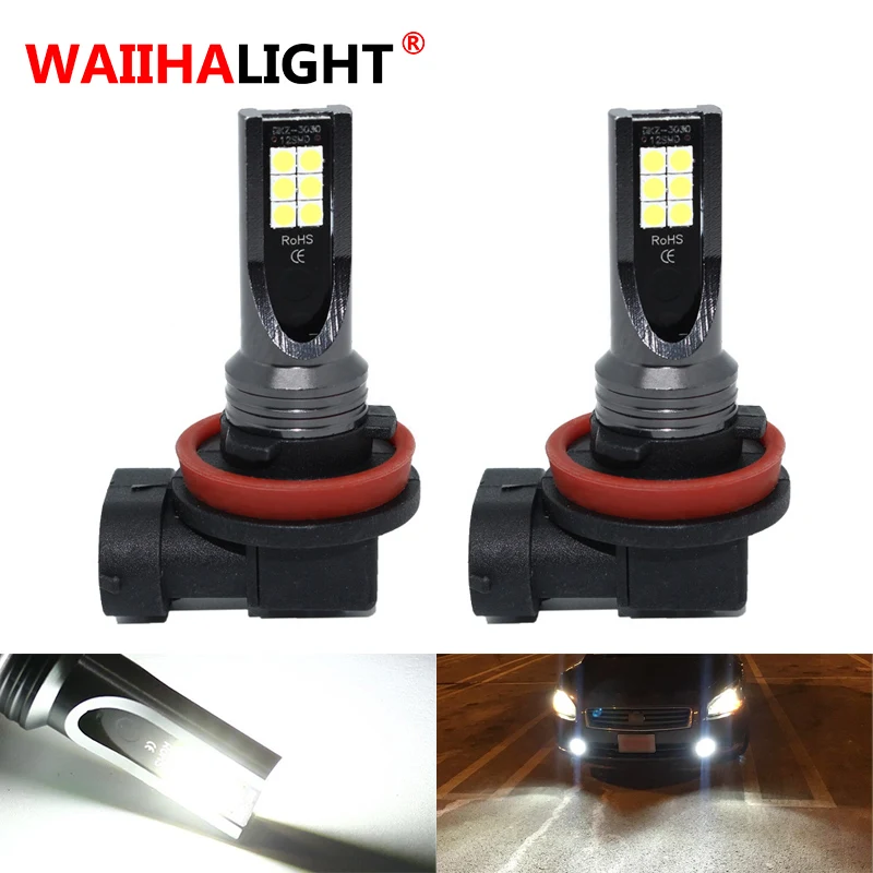 2pcs Car Fog Lamp H8 H9 H11 3030 SMD Lights 800LM 6500K-7500K White Car Vehicle Driving Running Car Lamp Auto Light Bulbs
2pcs Car Fog Lamp H8 H9 H11 3030 SMD Lights 800LM 6500K-7500K White Car Vehicle Driving Running Car Lamp Auto Light Bulbs