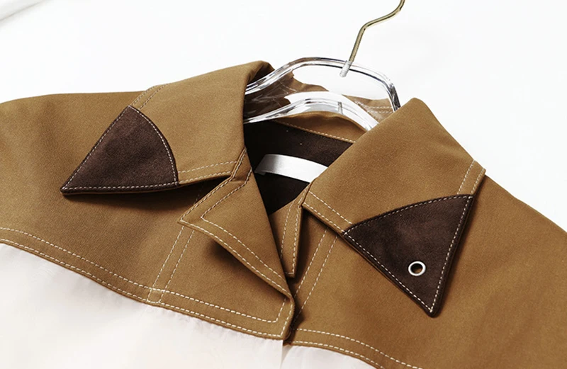 GALCAUR Hit Color Patchwork Jacket For Women Lapel Long Sleeve Pocket Casual Loose Jackets Female 2020 Autumn Fashion Clothing 
GALCAUR Hit Color Patchwork Jacket For Women Lapel Long Sleeve Pocket Casual Loose Jackets Female 2020 Autumn Fashion Clothing