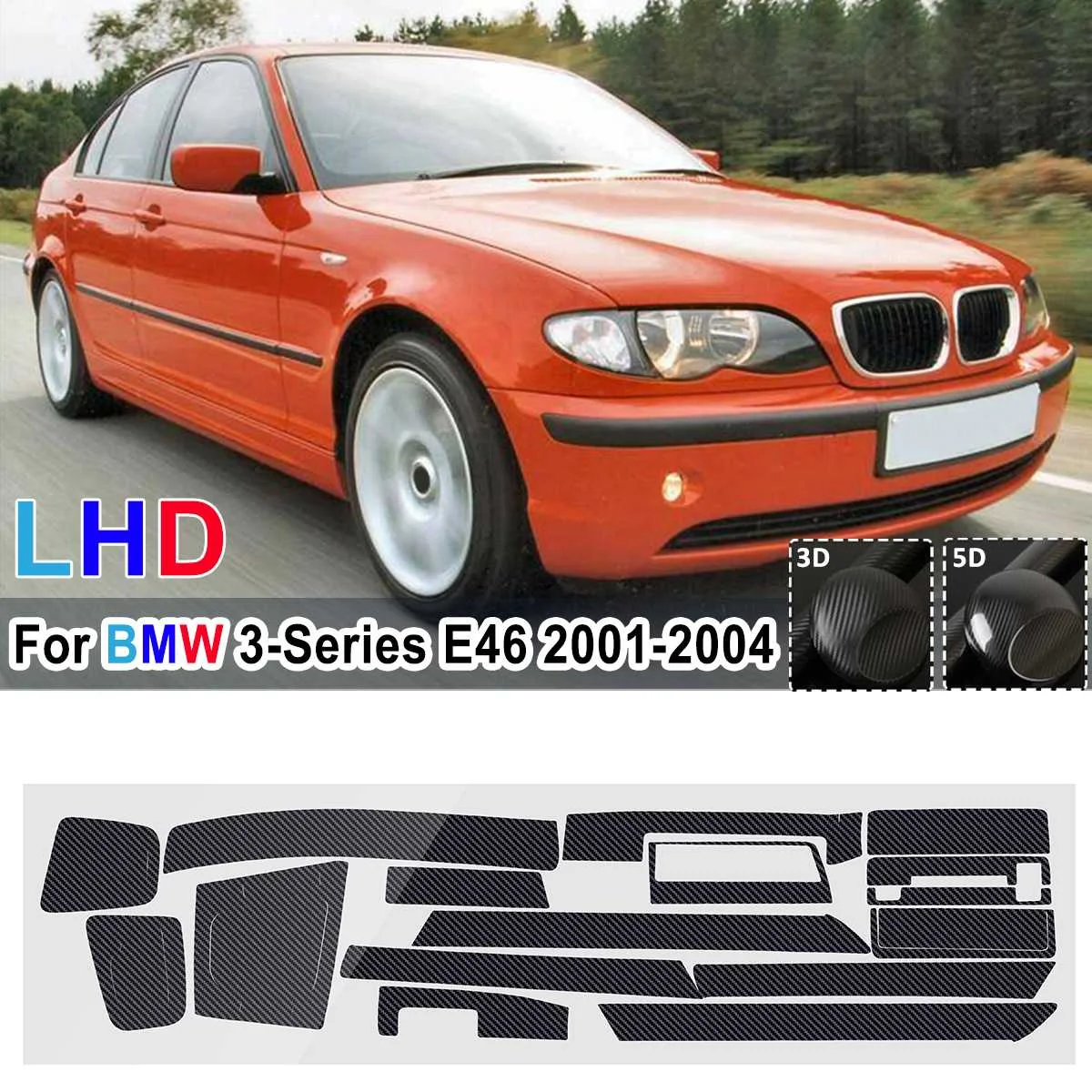 new18Pcs Glossy/ Matte DIY Sticker Carbon Fiber Style Sticker Vinyl Decal Trim For BMW 3-Series E46 2001 2002 2003 2004 LHD Only
new18Pcs Glossy/ Matte DIY Sticker Carbon Fiber Style Sticker Vinyl Decal Trim For BMW 3-Series E46 2001 2002 2003 2004 LHD Only