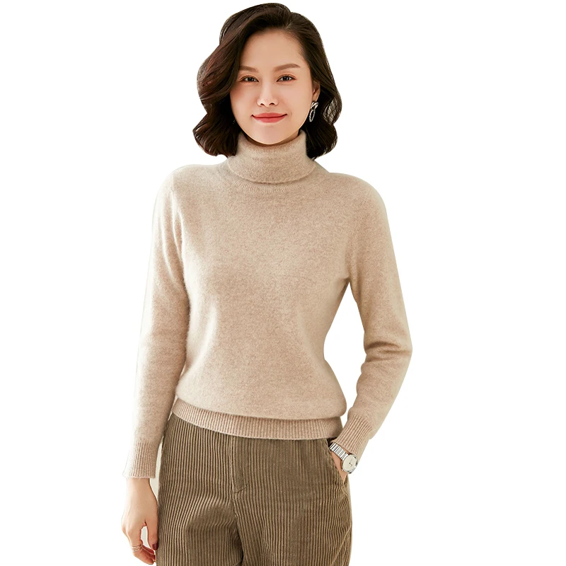 women turtleneck sweater cashmere solid pullover winter warm natural wool jacket knitted elegant top female jumper sweaters
women turtleneck sweater cashmere solid pullover winter warm natural wool jacket knitted elegant top female jumper sweaters