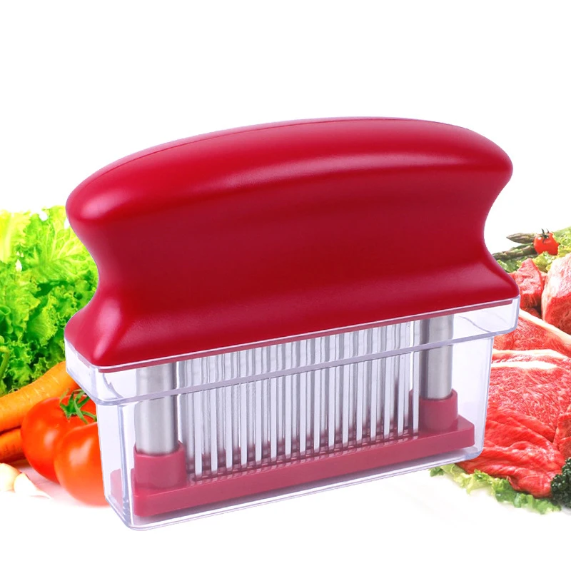 Stainless Steel Meat Beating Tool Meat Tenderizer 48-pin Knocking Meat Piercing Taste Needle Household Steak Meat Hammer
Stainless Steel Meat Beating Tool Meat Tenderizer 48-pin Knocking Meat Piercing Taste Needle Household Steak Meat Hammer