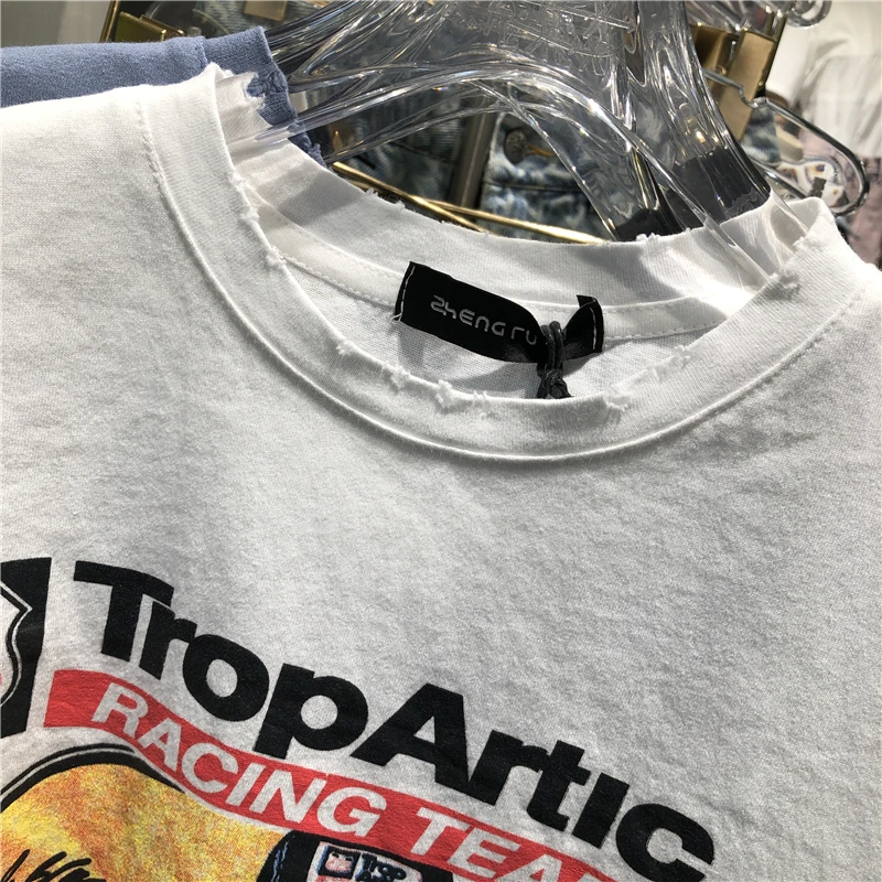 2021 Summer New Versatile T-shirt Fashionable Printed Loose Slimming Short Pullover Ripped Short Sleeve T-shirt for Women
2021 Summer New Versatile T-shirt Fashionable Printed Loose Slimming Short Pullover Ripped Short Sleeve T-shirt for Women