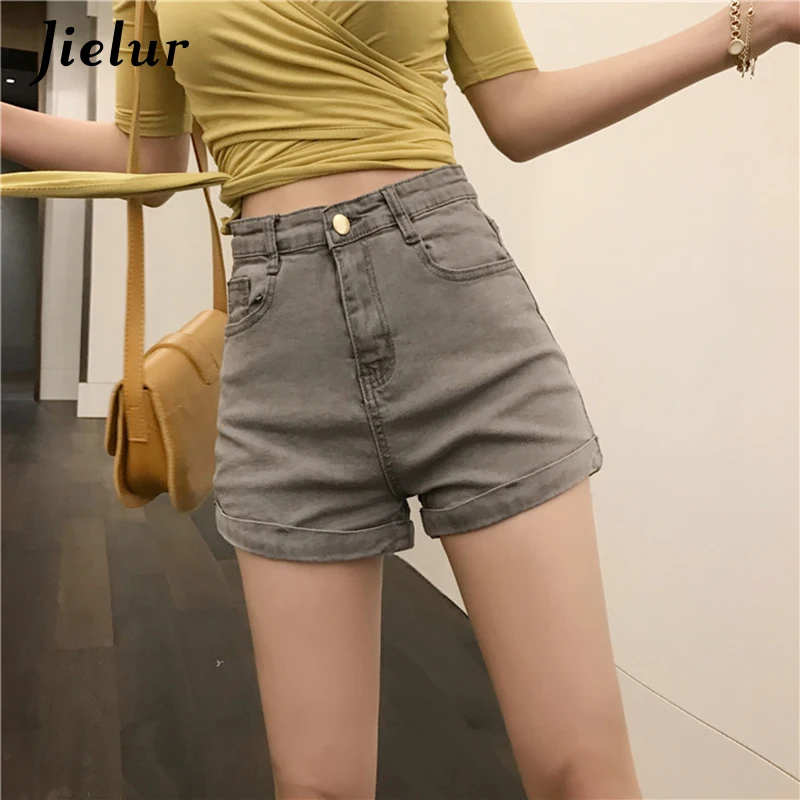 Jielur Solid Color Chic Summer Short Jeans Women High Waist Denim Shorts Femme Slim Black Trousers Woman Jeans 2020 S-L
Jielur Solid Color Chic Summer Short Jeans Women High Waist Denim Shorts Femme Slim Black Trousers Woman Jeans 2020 S-L