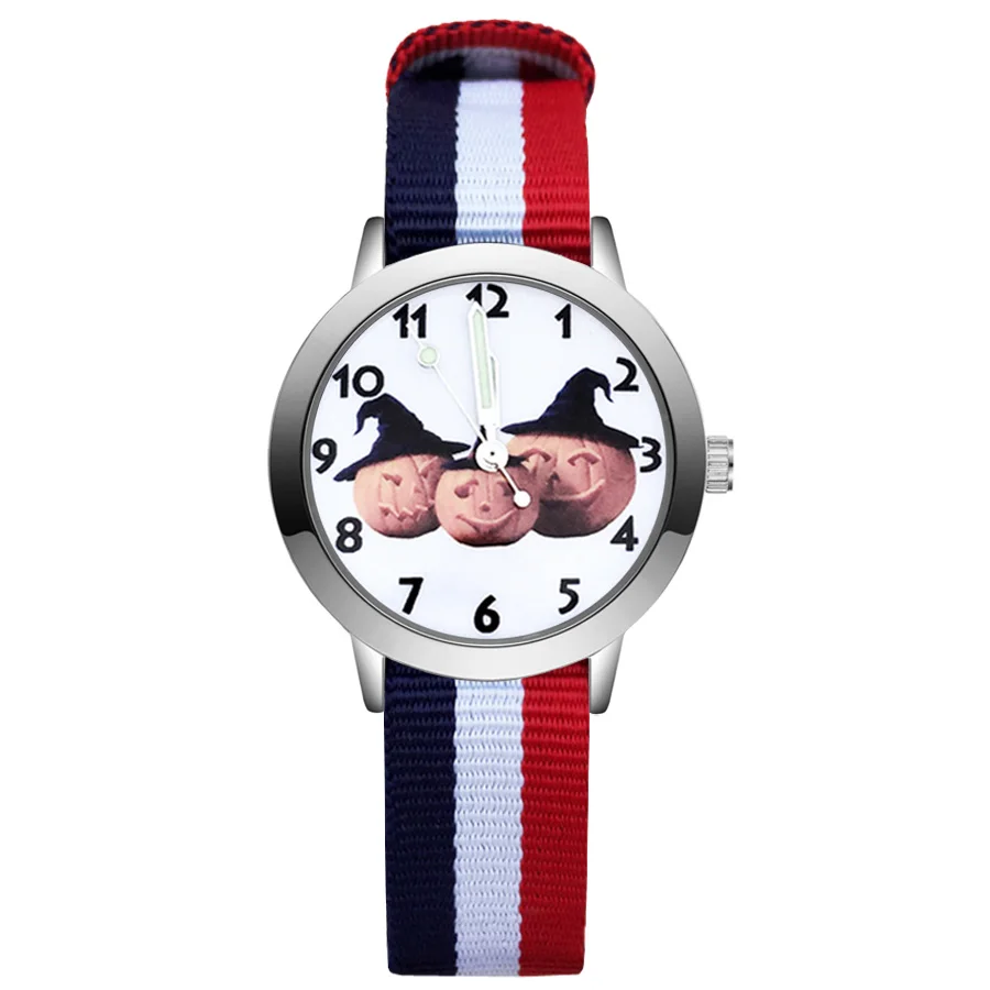 Fashion Cute HALLOWEEN Pumpkin Style Children's Watches Kids Student Girls Boys Quartz Nylon Strap Wrist Watch JA61
Fashion Cute HALLOWEEN Pumpkin Style Children's Watches Kids Student Girls Boys Quartz Nylon Strap Wrist Watch JA61
