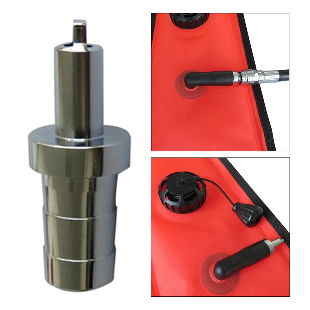 Diving Surface Marker Buoy SMB Inflator Nozzle Hose Connector 
Diving Surface Marker Buoy SMB Inflator Nozzle Hose Connector