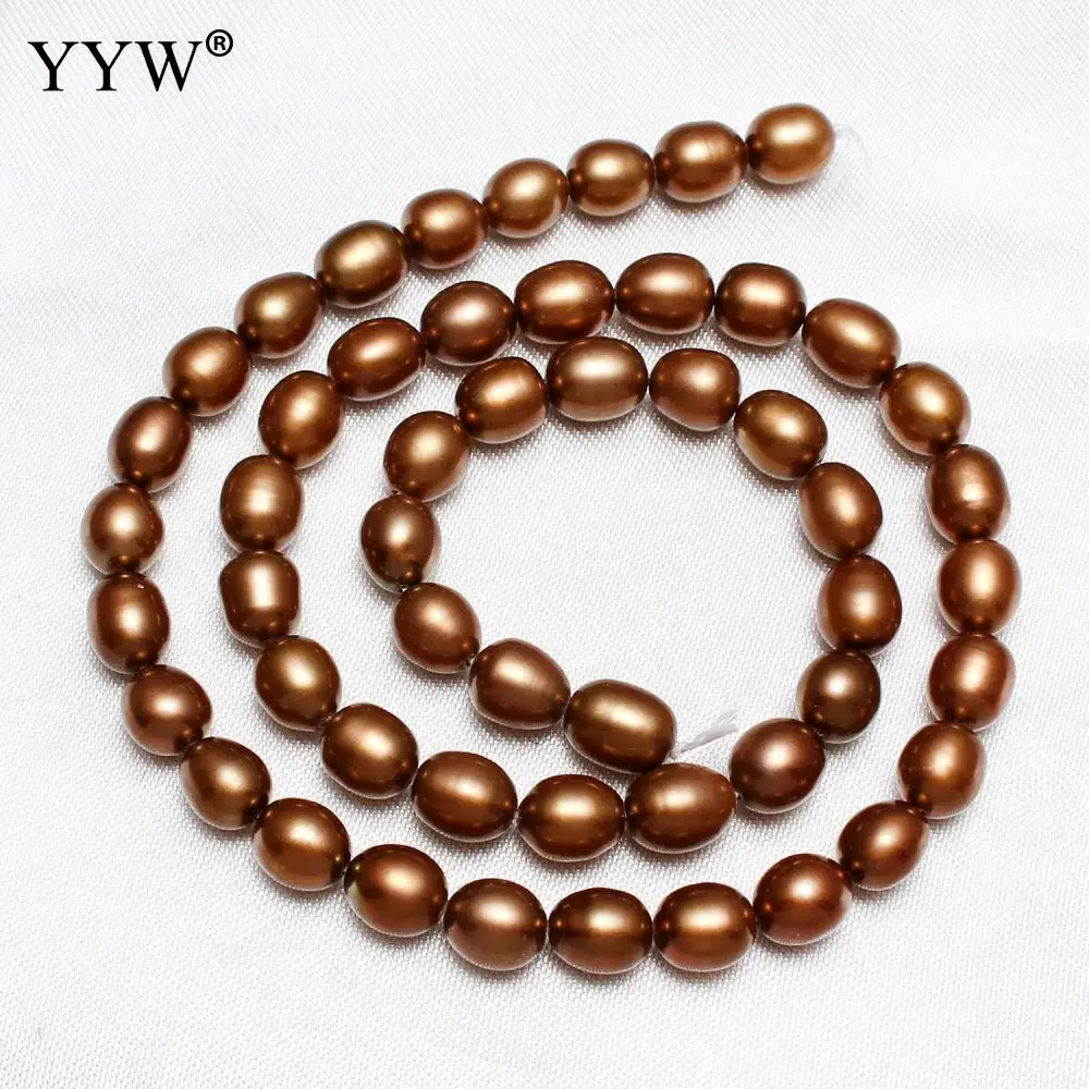 YYW High Quality Cultured Potato Freshwater Pearl Beads Coffee Color 7-8mm Approx 0.8mm Sold Per Approx 15.7 Inch Strand
YYW High Quality Cultured Potato Freshwater Pearl Beads Coffee Color 7-8mm Approx 0.8mm Sold Per Approx 15.7 Inch Strand