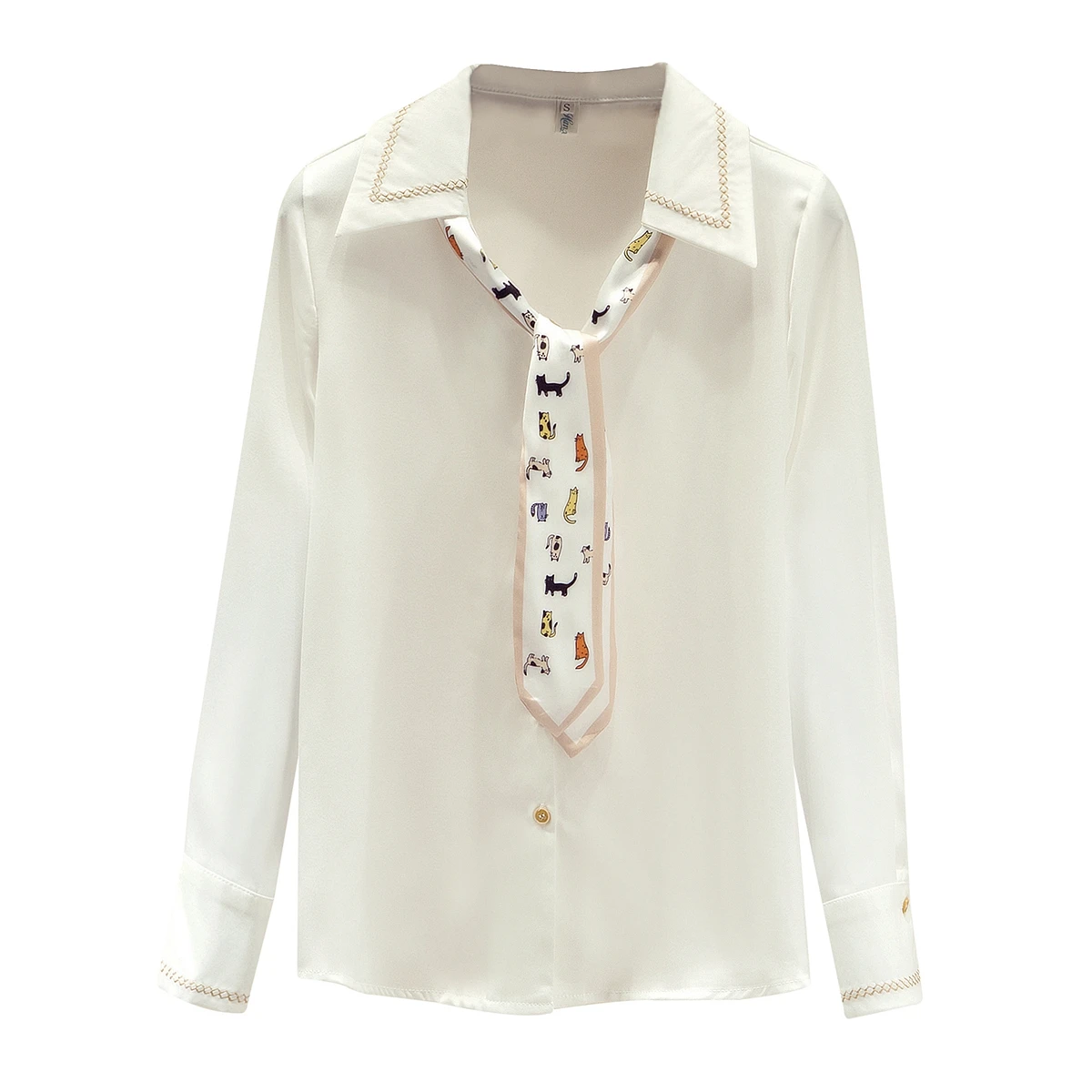 White Chiffon Shirt New 2021 Spring Bow V-Neck Women Chiffon Blouse Elegant Slim Office Lady Shirt Tops
White Chiffon Shirt New 2021 Spring Bow V-Neck Women Chiffon Blouse Elegant Slim Office Lady Shirt Tops