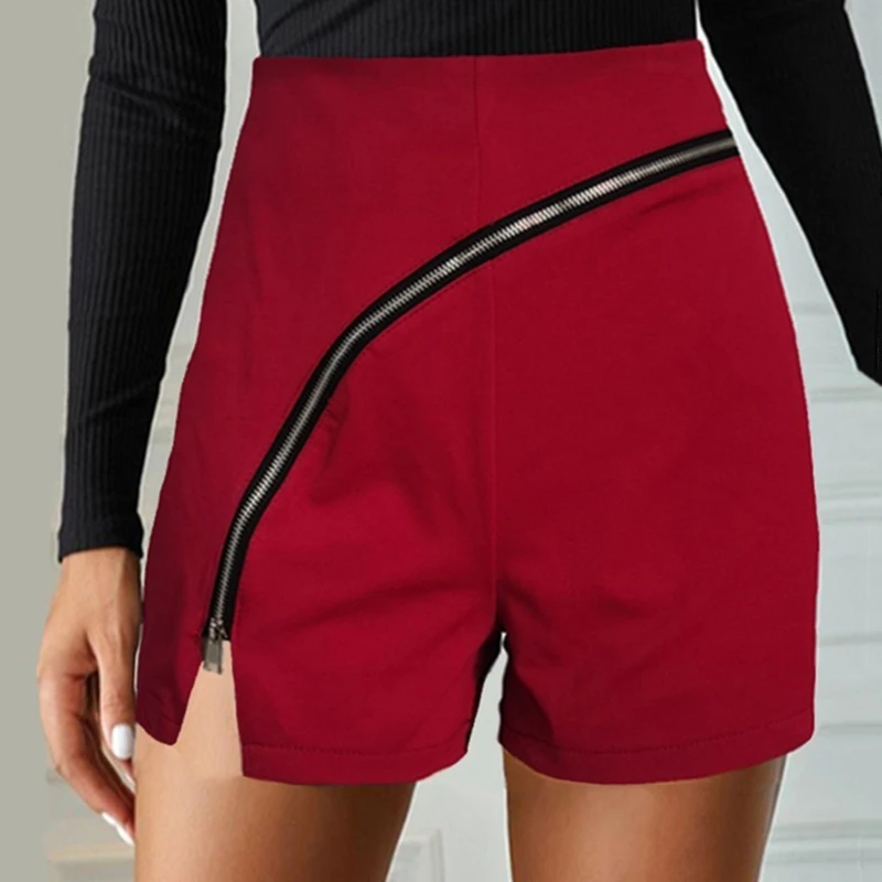 New Style Shorts Womens Pure Color Personality Diagonal Zipper Split Casual Ladies Slim Shorts Women Clothing 2022 Summer New
New Style Shorts Womens Pure Color Personality Diagonal Zipper Split Casual Ladies Slim Shorts Women Clothing 2022 Summer New