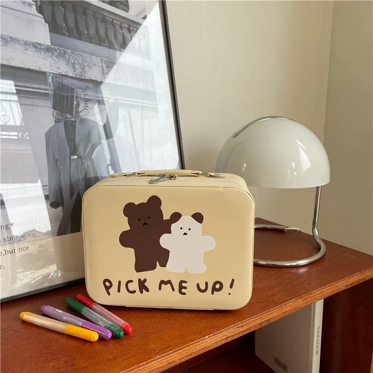 Outdoor Girl Cartoon PU Makeup Bag Women Cosmetic Bag Women Toiletries Organizer Waterproof Female Storage Make up Cases
Outdoor Girl Cartoon PU Makeup Bag Women Cosmetic Bag Women Toiletries Organizer Waterproof Female Storage Make up Cases