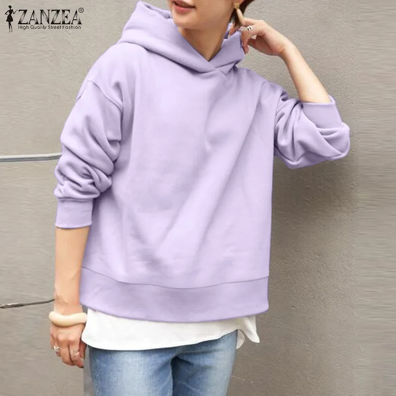ZANZEA Women Autumn 2021 Femme Clothing Sweatshirts ONeck Solid Lady Pullover Coat Tops Casual Long Sleeved Stylish Chic Hoodies
ZANZEA Women Autumn 2021 Femme Clothing Sweatshirts ONeck Solid Lady Pullover Coat Tops Casual Long Sleeved Stylish Chic Hoodies