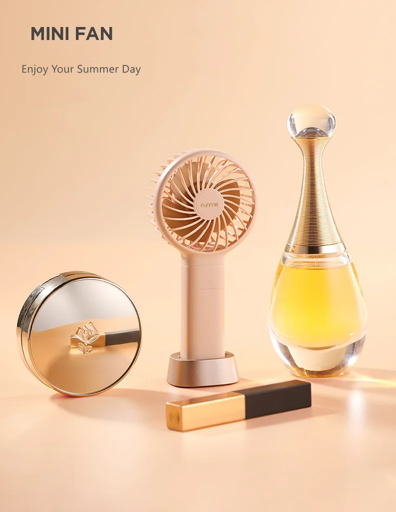 Funme 3350mAh Mini Handheld Fan USB Rechargeable Fan 3 Speed Wind Control Lasting 5.5-17 Hours with Removable Base
Funme 3350mAh Mini Handheld Fan USB Rechargeable Fan 3 Speed Wind Control Lasting 5.5-17 Hours with Removable Base