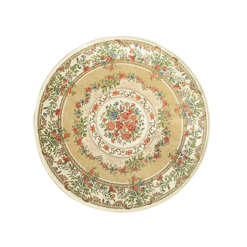 160cm Round Carpet Computer Chair Mat Europe Jacquard Flower Rug For Living Room Bedroom Cloakroom Area Rug Non-slip Floor Mat
160cm Round Carpet Computer Chair Mat Europe Jacquard Flower Rug For Living Room Bedroom Cloakroom Area Rug Non-slip Floor Mat
