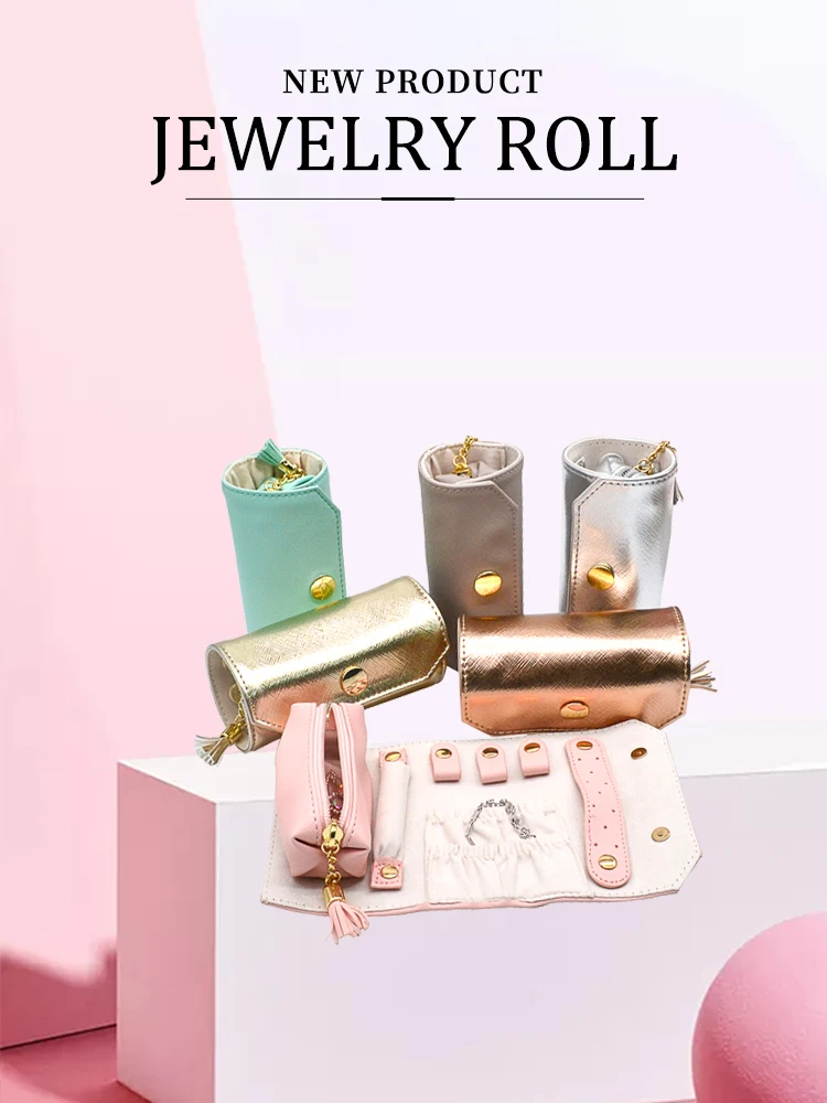 Jewellery Travel Roll Luxury Custom Logo Portable Pu Leather Jewelry Pouch Bag Organizer
Jewellery Travel Roll Luxury Custom Logo Portable Pu Leather Jewelry Pouch Bag Organizer