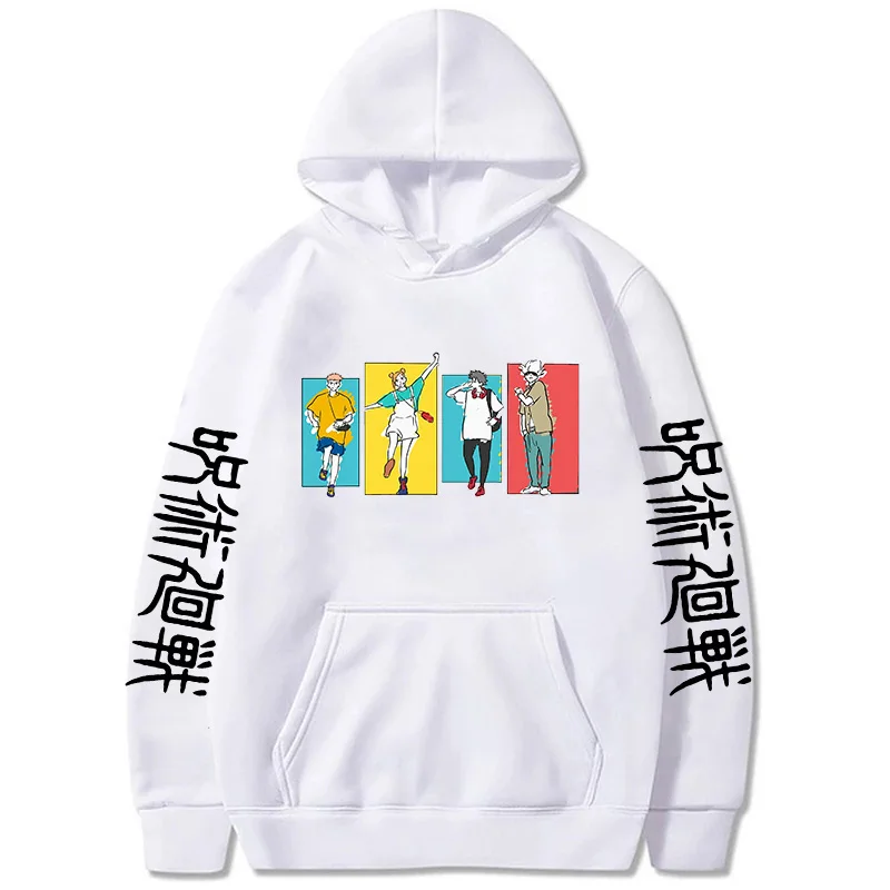 Jujutsu Kaisen Gojo Satoru Yuji Itadori Hip Hop Sweatshirt Harajuku Streetwear Unisex Hooded Y2K Aesthetics Ulzzang Sweatshirt
Jujutsu Kaisen Gojo Satoru Yuji Itadori Hip Hop Sweatshirt Harajuku Streetwear Unisex Hooded Y2K Aesthetics Ulzzang Sweatshirt