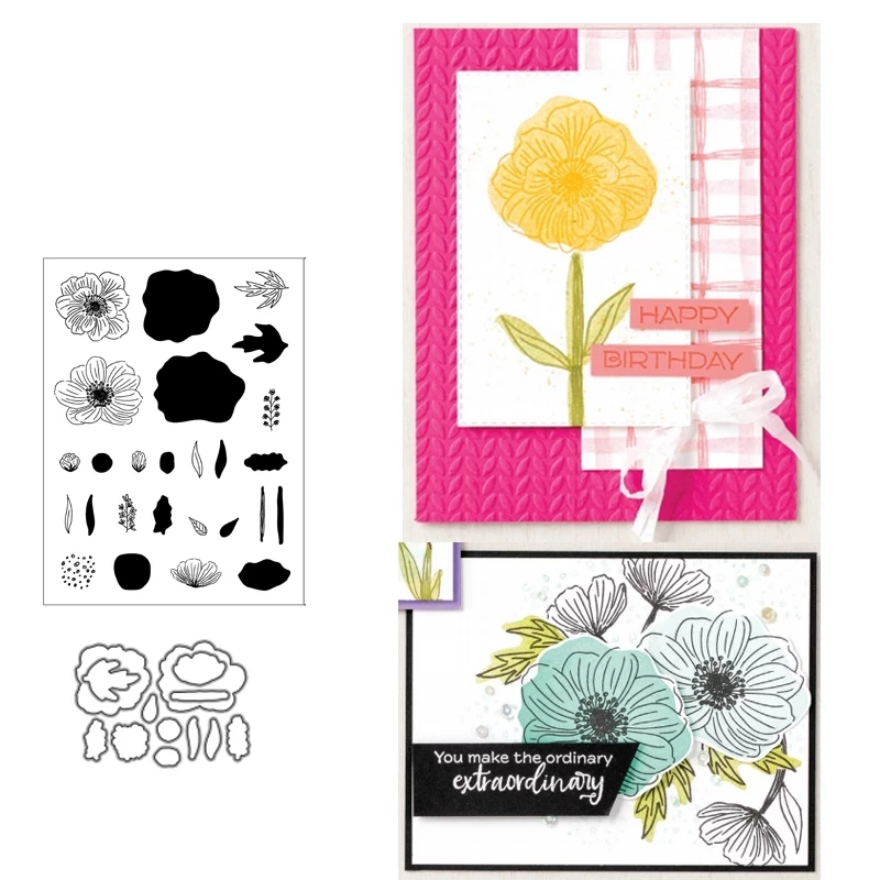 Black Blooms Metal Cutting Dies And Stamps Stencils For DIY Scrapbooking Die Cuts Paper Craft Dies For Card Making 2021 New Dies
Black Blooms Metal Cutting Dies And Stamps Stencils For DIY Scrapbooking Die Cuts Paper Craft Dies For Card Making 2021 New Dies