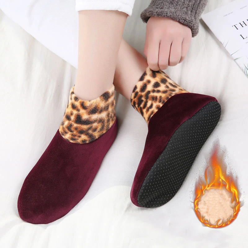 Indoor Non-Slip Thermal Socks Women Soft Floor Socks Leopard Print Thick Polyester Thermal Anti-Sweat Deodorization Socks
Indoor Non-Slip Thermal Socks Women Soft Floor Socks Leopard Print Thick Polyester Thermal Anti-Sweat Deodorization Socks