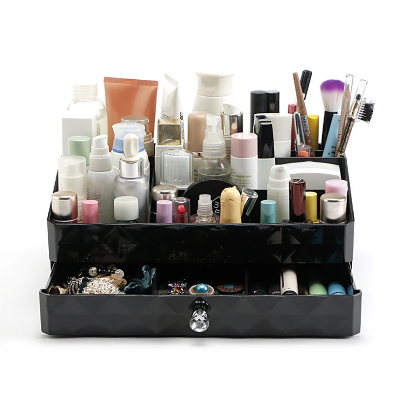 Makeup Organizer 2 Drawer Trays Large Capacity Cosmetic Storage Jewelry Box for Women M88
Makeup Organizer 2 Drawer Trays Large Capacity Cosmetic Storage Jewelry Box for Women M88