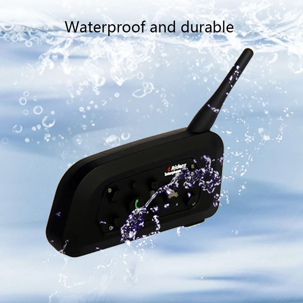 V6 Intercom Motocycle Bluetooth Helmet Headset Intercom Moto Bluetooth 1.2KM 850mAh IP65 6 Riders MP3 GPS Interfone
V6 Intercom Motocycle Bluetooth Helmet Headset Intercom Moto Bluetooth 1.2KM 850mAh IP65 6 Riders MP3 GPS Interfone