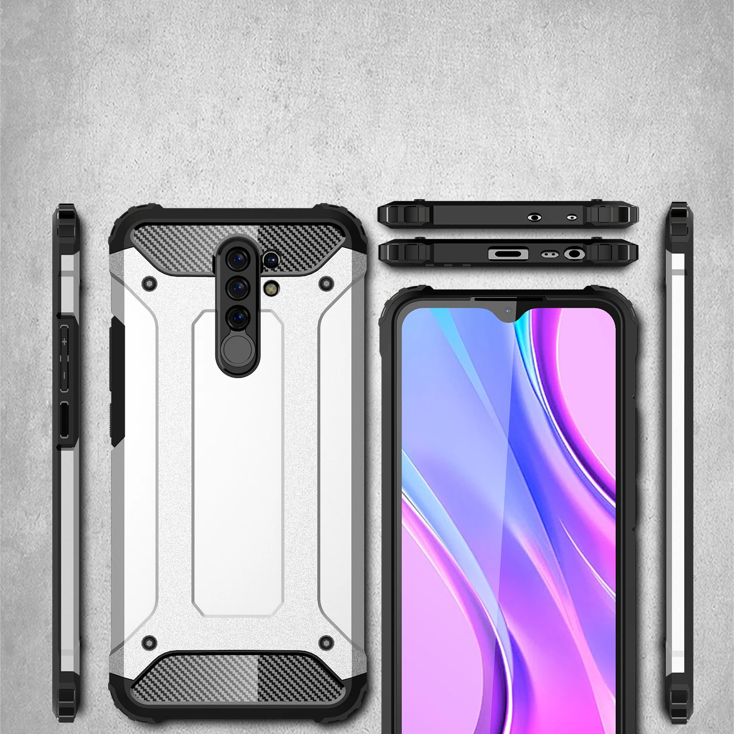Heavy protection Shockproof Rugged Armor Phone Case For Xiaomi Redmi Note 4 4X 5 6 7 6A 7A 9T K20 Pro Plus Poco F1 PC Case Cover
Heavy protection Shockproof Rugged Armor Phone Case For Xiaomi Redmi Note 4 4X 5 6 7 6A 7A 9T K20 Pro Plus Poco F1 PC Case Cover