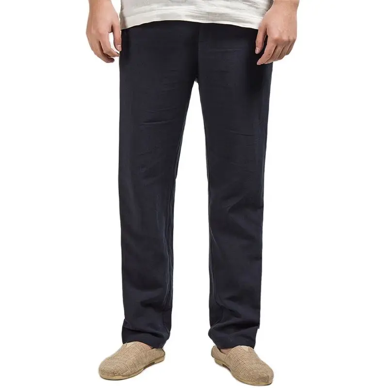 Cotton Linen Fabric Pants Men Black Navy Green Fashion Casual Men Pant Pure Color Trousers Summer Autumn Slacks
Cotton Linen Fabric Pants Men Black Navy Green Fashion Casual Men Pant Pure Color Trousers Summer Autumn Slacks