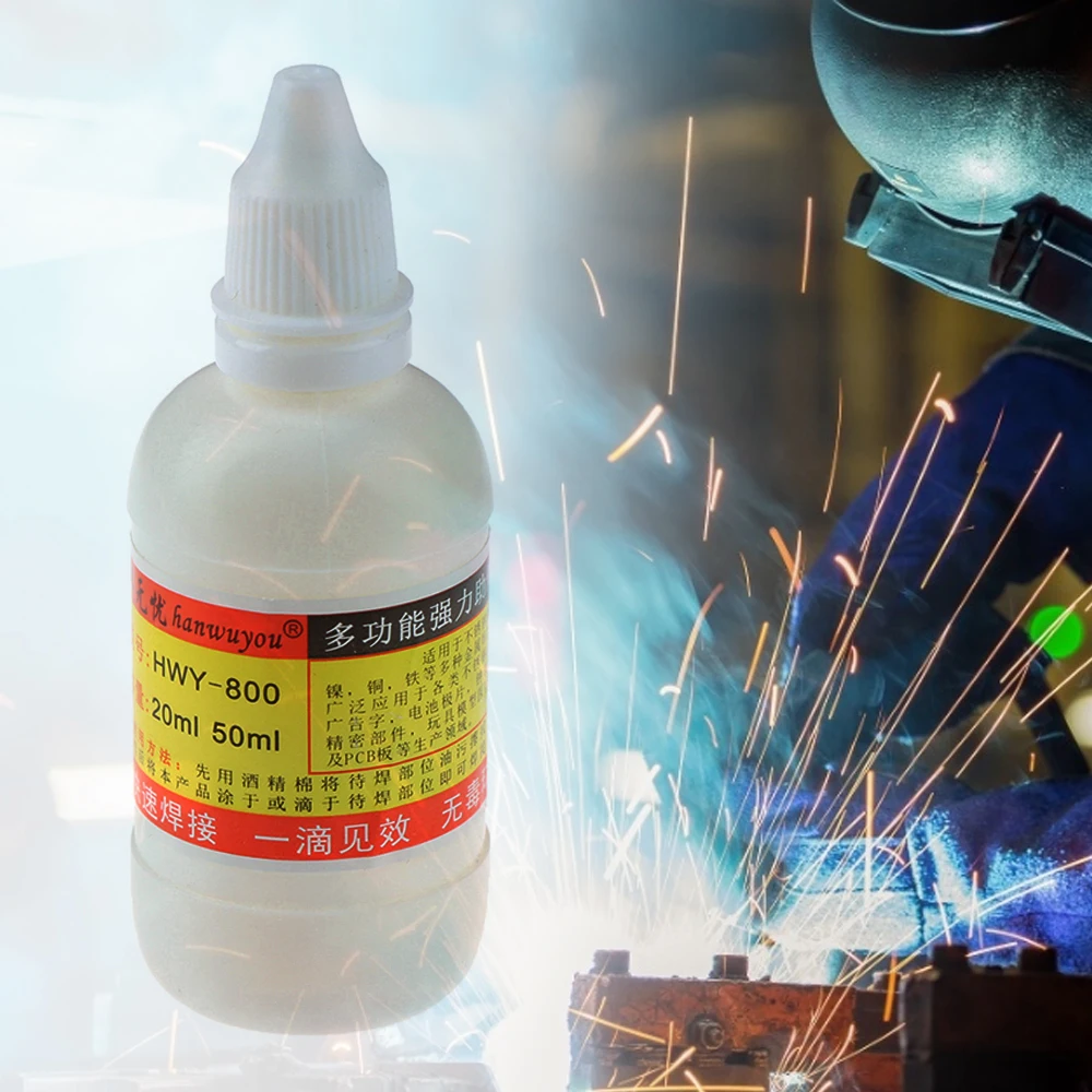 FURONGHUA 1 Bottle Of 20ml/50ml Stainless Steel Liquid Flux Solder Paste Flux Liquid Solder Water Durable Liquid Solder
FURONGHUA 1 Bottle Of 20ml/50ml Stainless Steel Liquid Flux Solder Paste Flux Liquid Solder Water Durable Liquid Solder