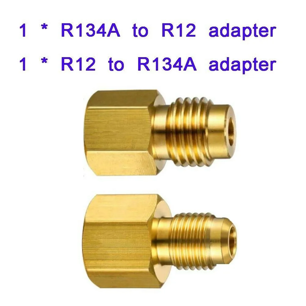 1/4 Female Flare 1/2 Acme Male Adapter 2Pcs Fitting Adapter Gold R134a To R12 Durable
1/4 Female Flare 1/2 Acme Male Adapter 2Pcs Fitting Adapter Gold R134a To R12 Durable