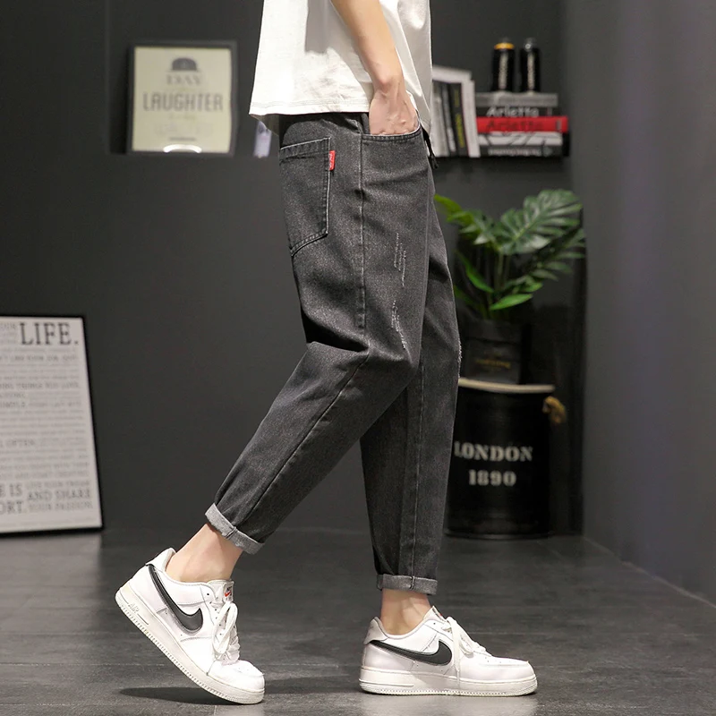 Summer 2020 Fashion solid color slim-fit men's jeans youth fashion pants small feet all-match jeans elastic waist Denim pants
Summer 2020 Fashion solid color slim-fit men's jeans youth fashion pants small feet all-match jeans elastic waist Denim pants