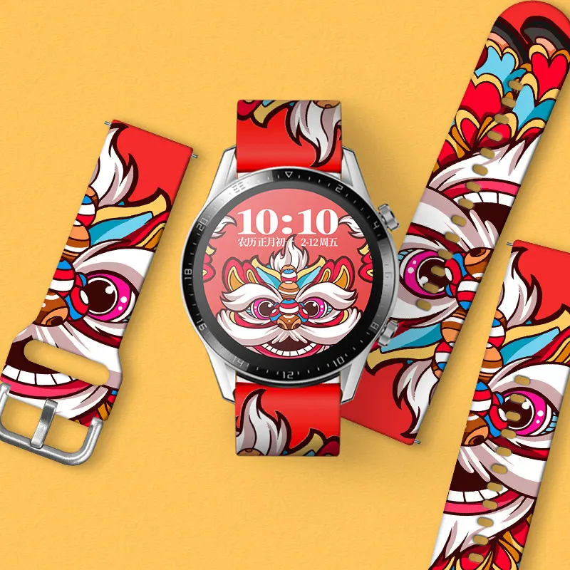 Силиконовый ремешок с принтом для Samsung Galaxy Watch 46 мм, 42 мм, спортивный ремешок для Samsung Gear S3 Active 2, ремешок для часов Huawei 20 мм, 22 мм
Силиконовый ремешок с принтом для Samsung Galaxy Watch 46 мм, 42 мм, спортивный ремешок для Samsung Gear S3 Active 2, ремешок для часов Huawei 20 мм, 22 мм