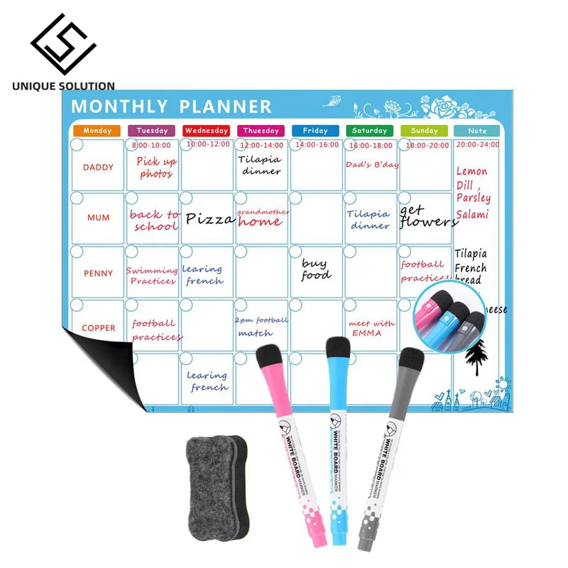 Magnetic Whiteboard Dry Erase Board Magnets Fridge Refrigerator To-Do List Monthly Daily Planner
Magnetic Whiteboard Dry Erase Board Magnets Fridge Refrigerator To-Do List Monthly Daily Planner
