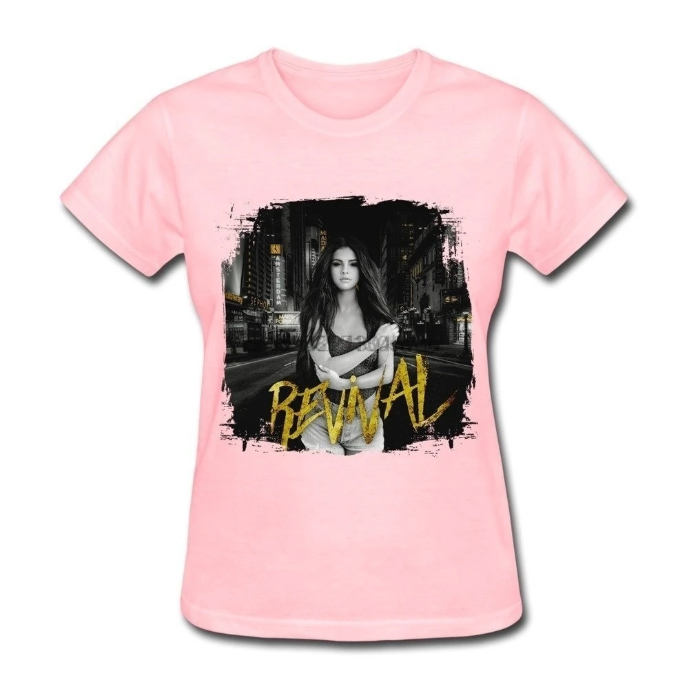 Женская футболка Selena Gomez Revival новый альбом женская футболка|Мужские футболки| |