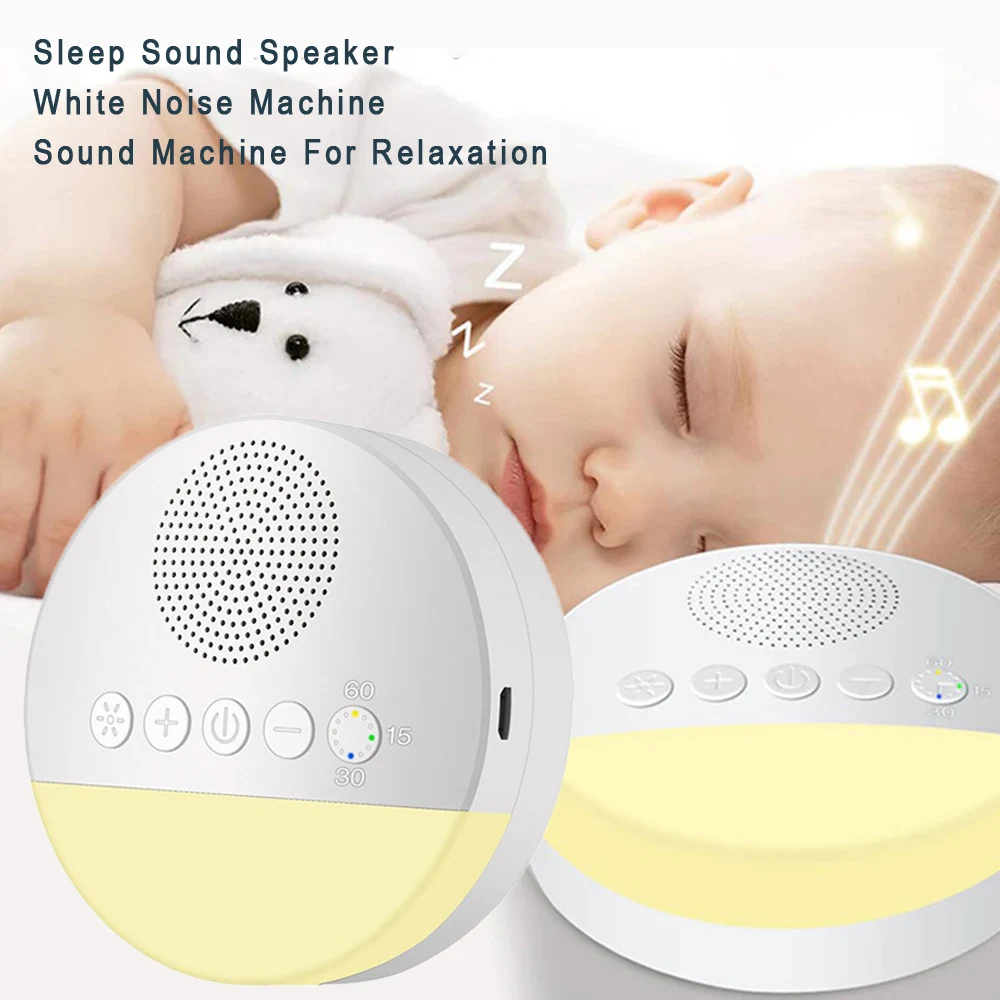 White Noise Machine Sleep Speaker USB Rechargeable Timed Shutdown Sleep Sound Machine With Baby Soothing Night Light Player
White Noise Machine Sleep Speaker USB Rechargeable Timed Shutdown Sleep Sound Machine With Baby Soothing Night Light Player