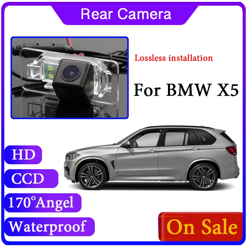 Водонепроницаемая Автомобильная камера заднего вида для BMW X5 E53 E70 F15 F85 1999 ~ 2018
Водонепроницаемая Автомобильная камера заднего вида для BMW X5 E53 E70 F15 F85 1999 ~ 2018