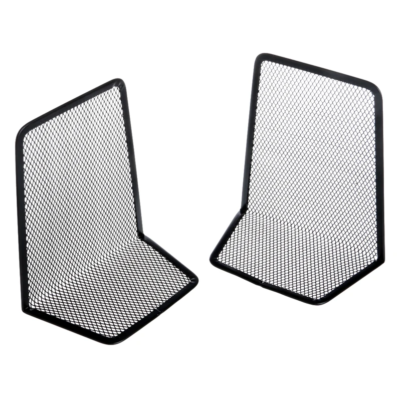 1 Pair Metal Mesh Desk Organizer Desktop Office Home Bookends Book Holder Black 34YC
1 Pair Metal Mesh Desk Organizer Desktop Office Home Bookends Book Holder Black 34YC