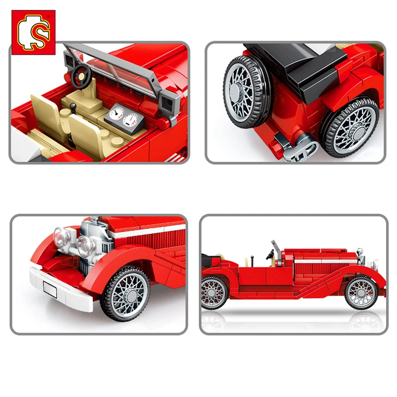 318PCS+ SEMBO City Technic Classic Speed Champion Vintage Car Building Blocks DIY Kids Assembled Bricks Puzzle Toys
318PCS+ SEMBO City Technic Classic Speed Champion Vintage Car Building Blocks DIY Kids Assembled Bricks Puzzle Toys
