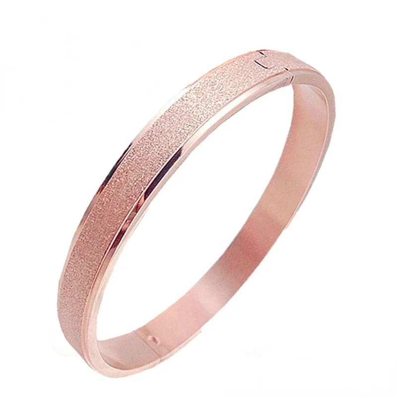 6MM Bangles for Women and Men Frosted Couple Bracelets Simple Fashion OL Style Cuff Bangle Women's Jewelry Gift Charms Bracelet
6MM Bangles for Women and Men Frosted Couple Bracelets Simple Fashion OL Style Cuff Bangle Women's Jewelry Gift Charms Bracelet
