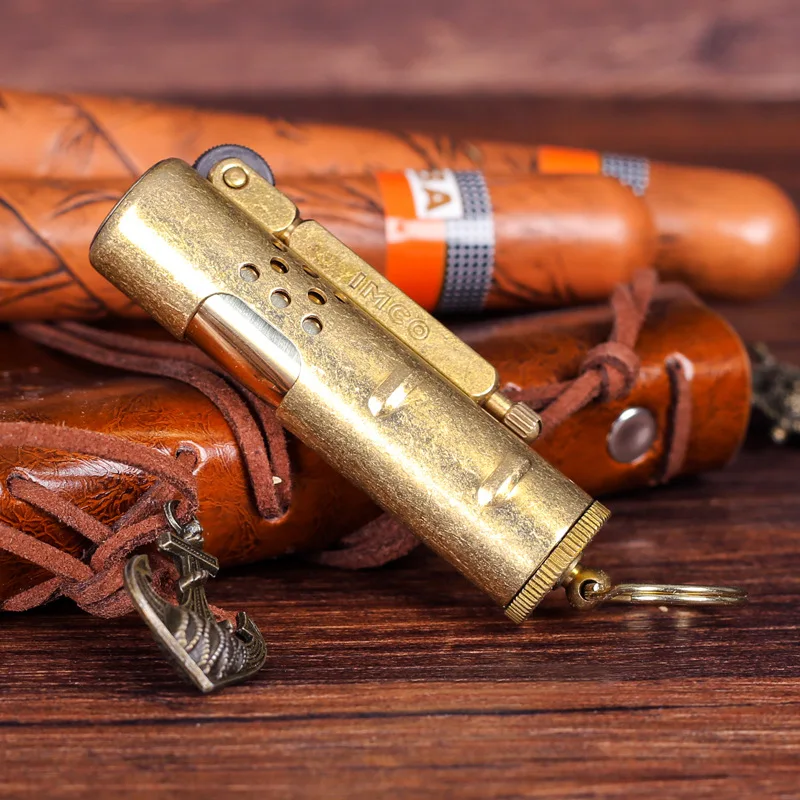 IMCO New Trench Kerosene Lighter Retro Vintage Torch Flint Grinding Wheel Lighter Manual Detachable Men's Gadget
IMCO New Trench Kerosene Lighter Retro Vintage Torch Flint Grinding Wheel Lighter Manual Detachable Men's Gadget