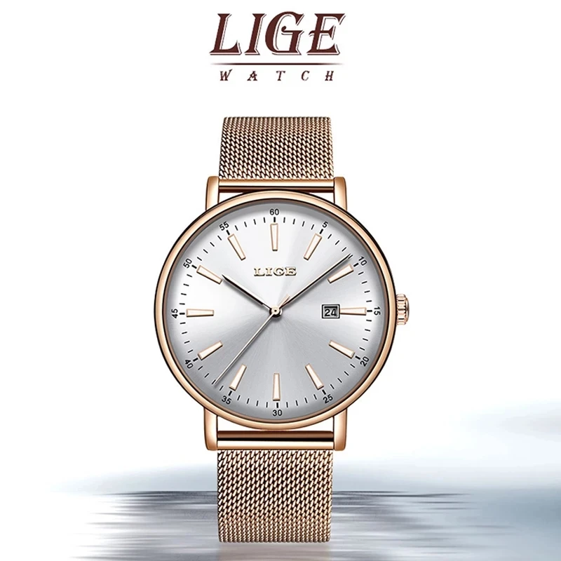 LIGE Women Watches Top Luxury Brand Quartz Watch Lady Fashion Luminous Clock Waterproof Date Girl Wristwatch Gift for Wife 2020
LIGE Women Watches Top Luxury Brand Quartz Watch Lady Fashion Luminous Clock Waterproof Date Girl Wristwatch Gift for Wife 2020