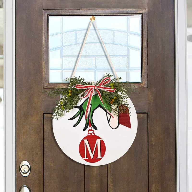 New Christmas Decorations Christmas Circular Wooden Door Hanging House Number Christmas Door Hanging Garland Home Decoration
New Christmas Decorations Christmas Circular Wooden Door Hanging House Number Christmas Door Hanging Garland Home Decoration